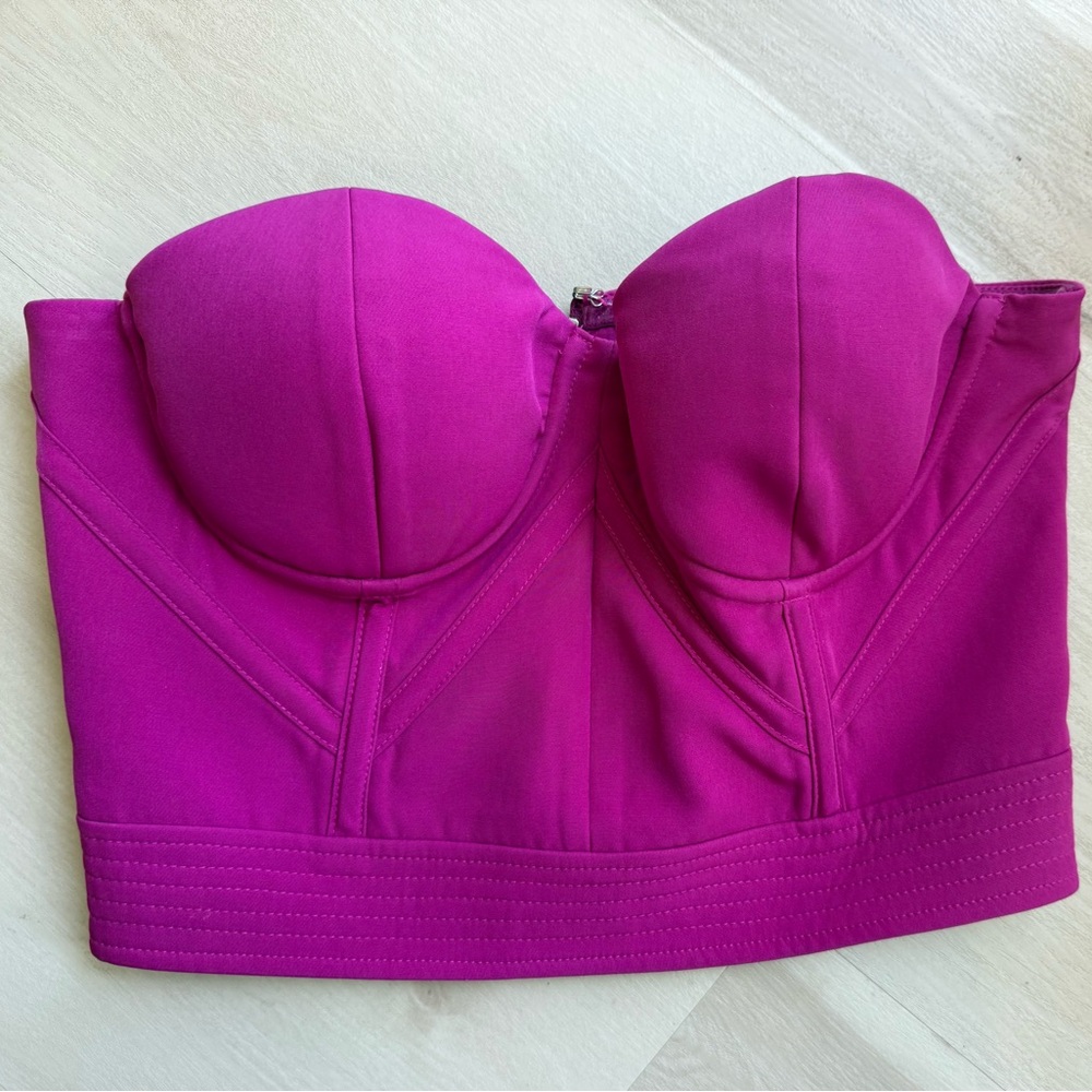 bebe Fuchsia Bandeau Top size 6